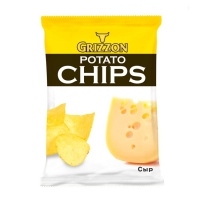 Картофельные чипсы Grizzon 80г со вкусом сыра